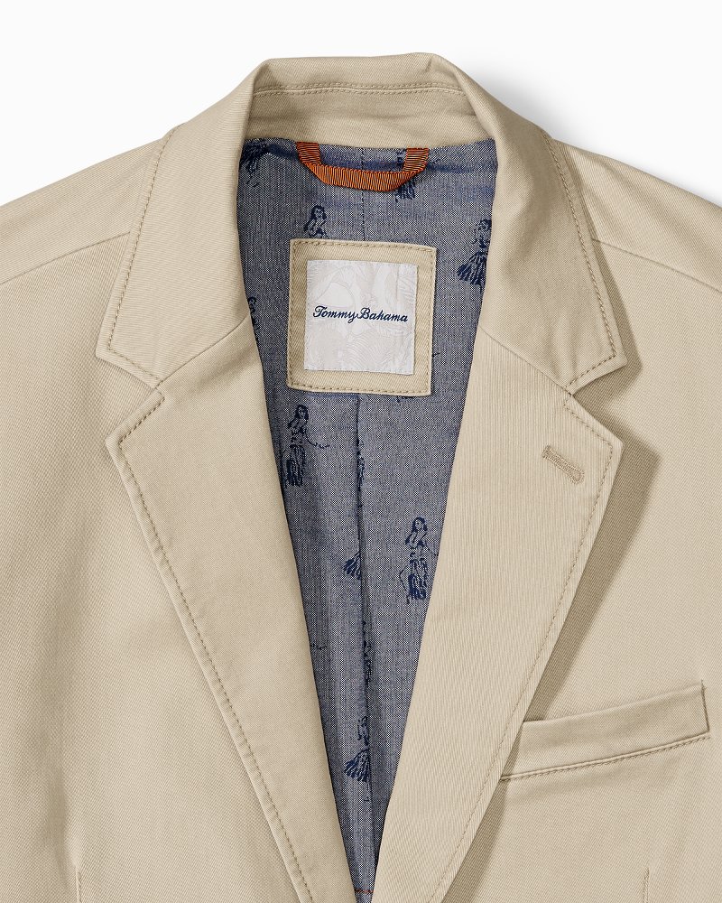 GAP MEN'S KHAKI TAN COTTON LINEN BLAZER ORG. $128.00 SIZE MEDIUM