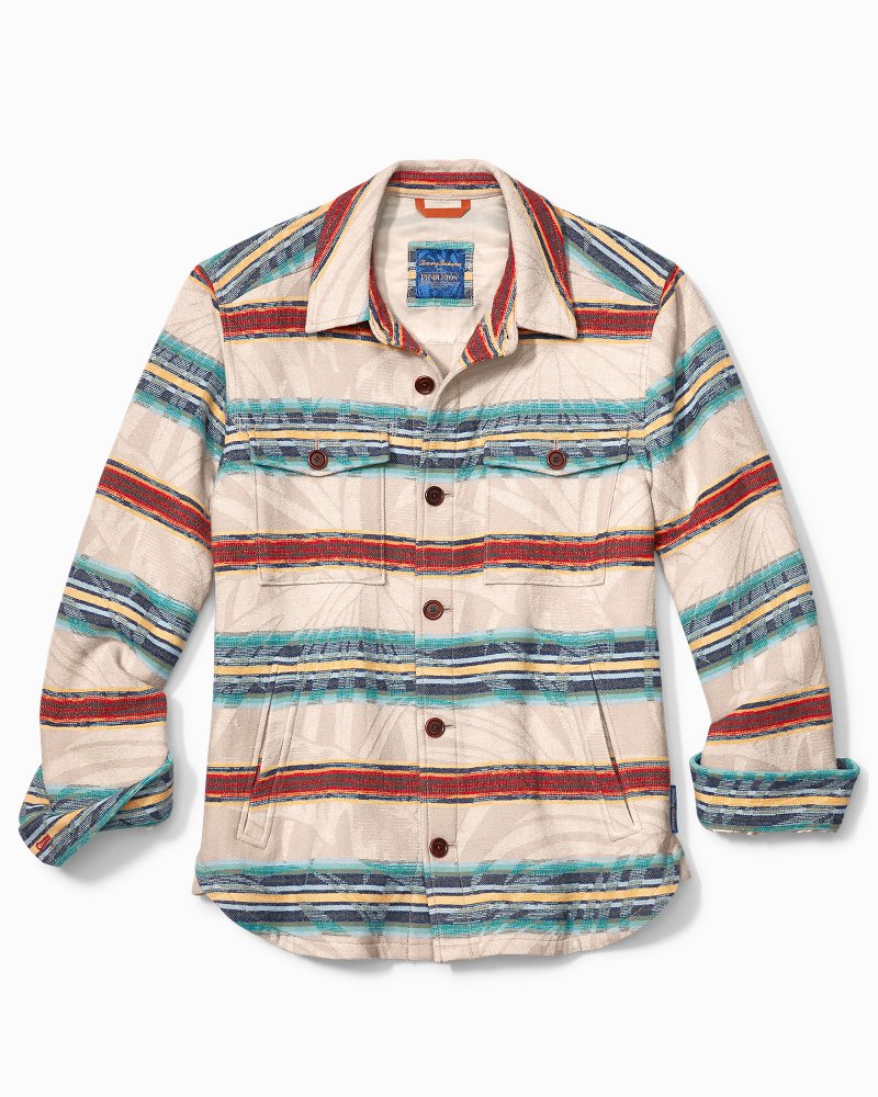 Tommy Bahama Pendleton Island Serape Stripe Shirt Jacket