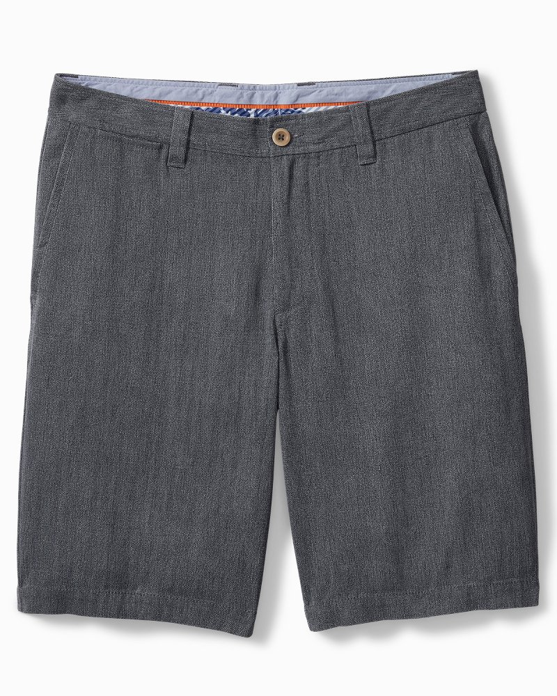 9 LAGUNA LINEN FLAT FRONT SHORT