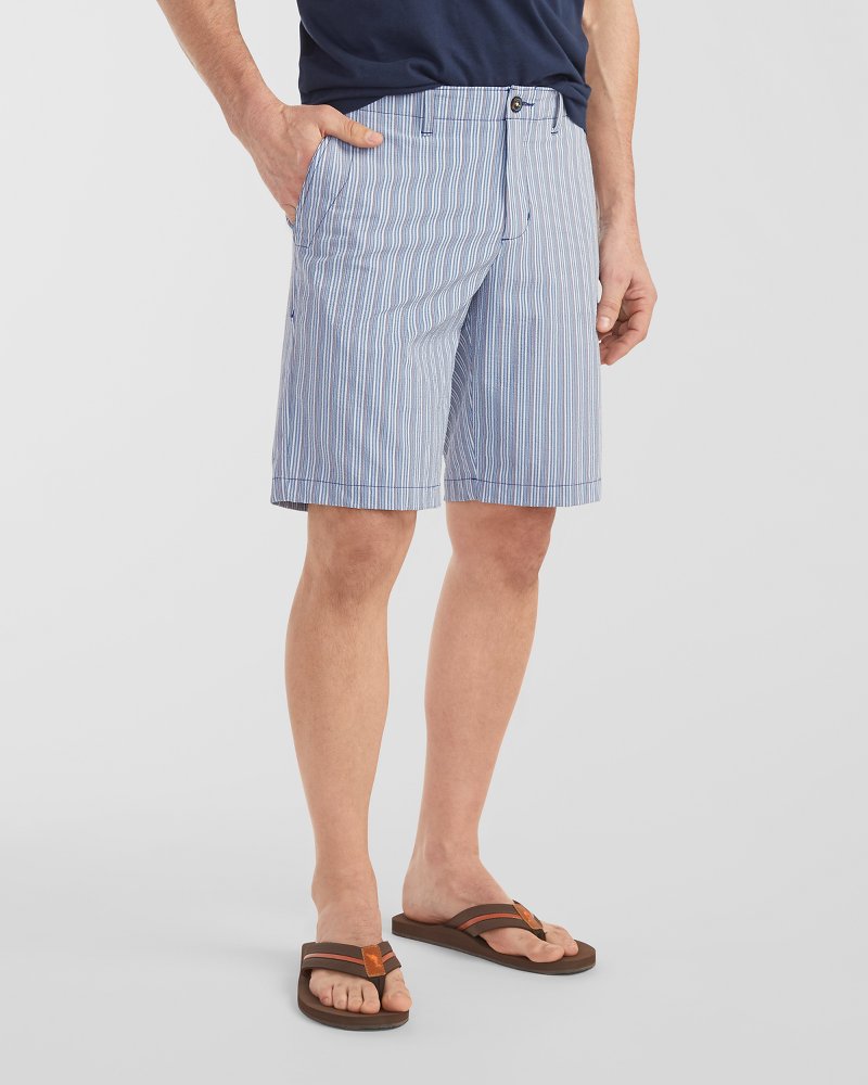 Seersucker striped short