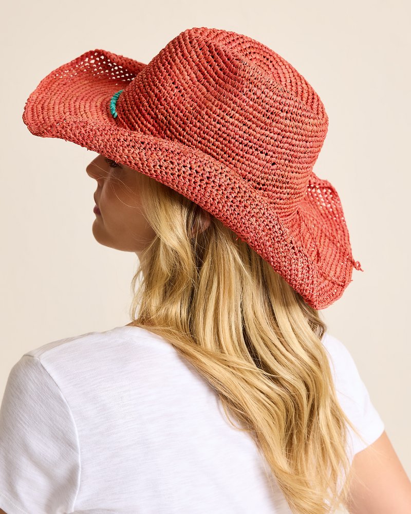 Tanya Raffia Cowboy Hat