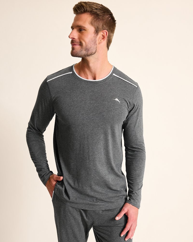 Thumbnail for Big & Tall Jersey Long-Sleeve Crewneck T-Shirt