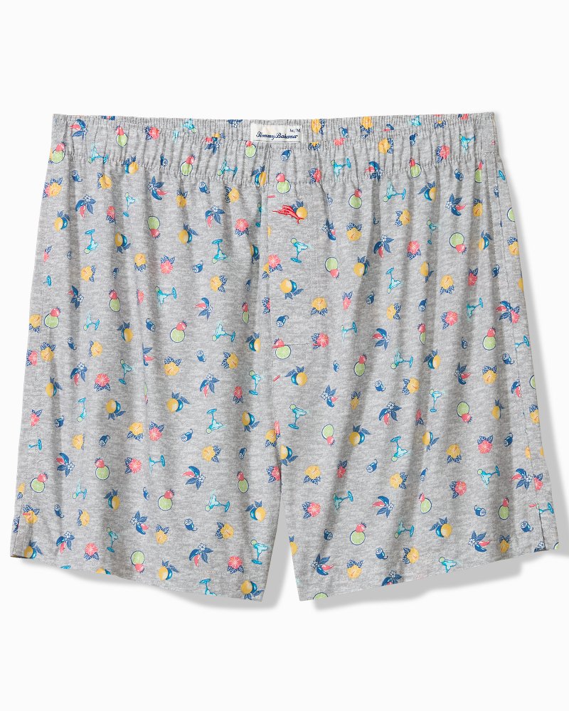 Woven Poplin Tropic Cocktail Print Boxers