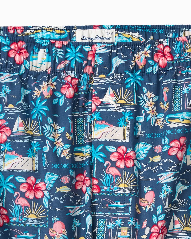 Woven Poplin Tropic Cocktail Print Boxers