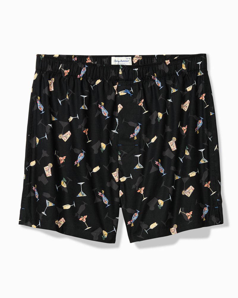 Woven Poplin Etched Tropics Boxers