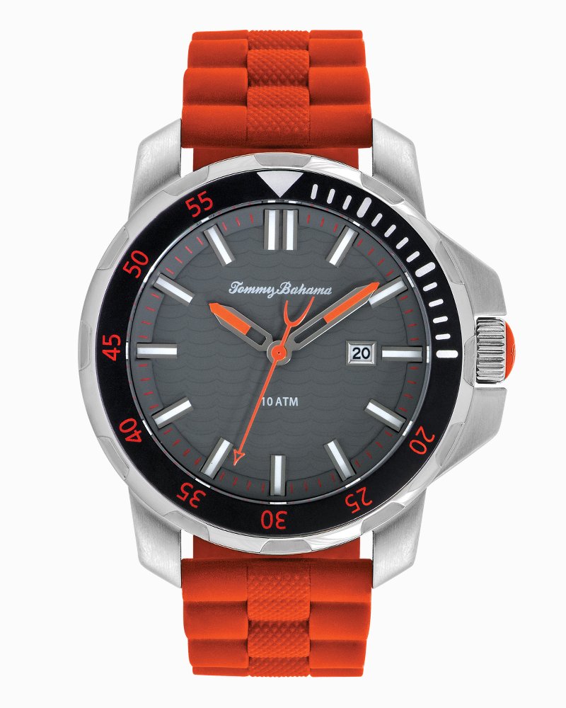 Tommy bahama silicone store diver watch