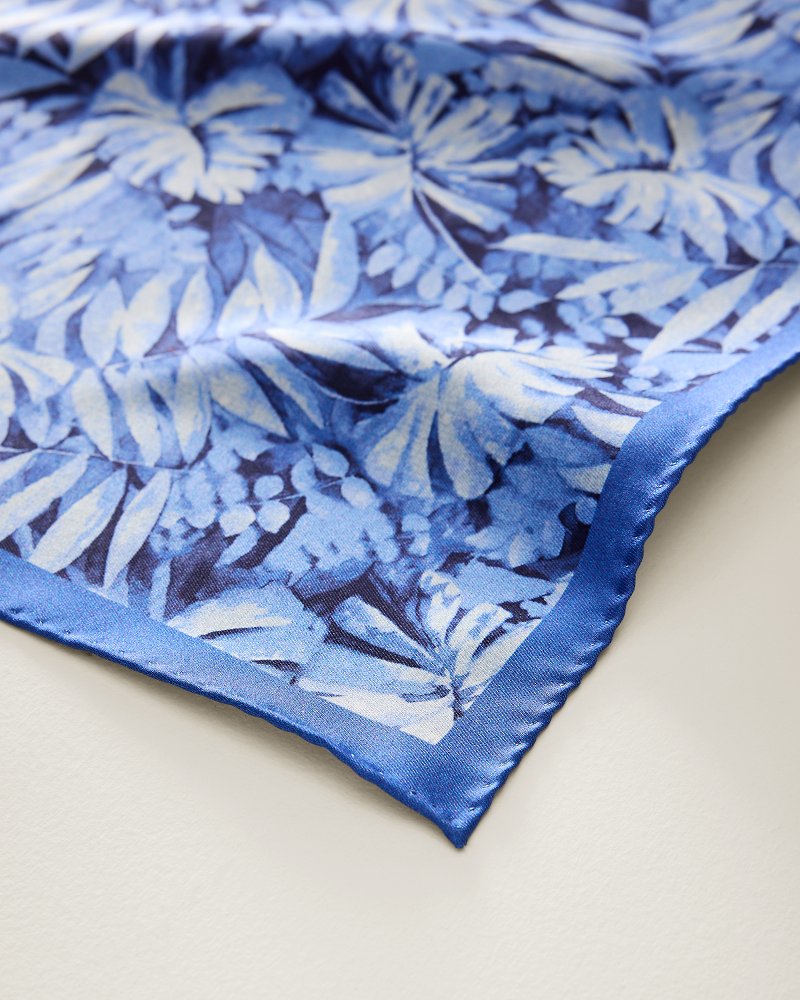Botanical Print Silk Pocket Square