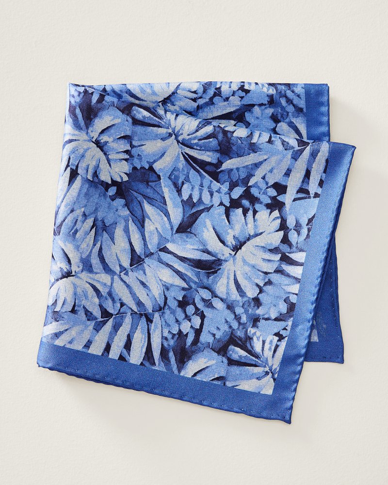 Botanical Print Silk Pocket Square