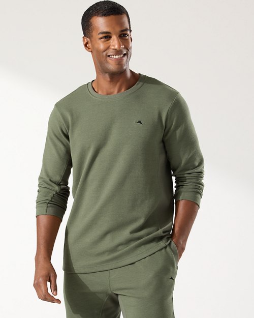 Textured Knit Long-Sleeve T-Shirt