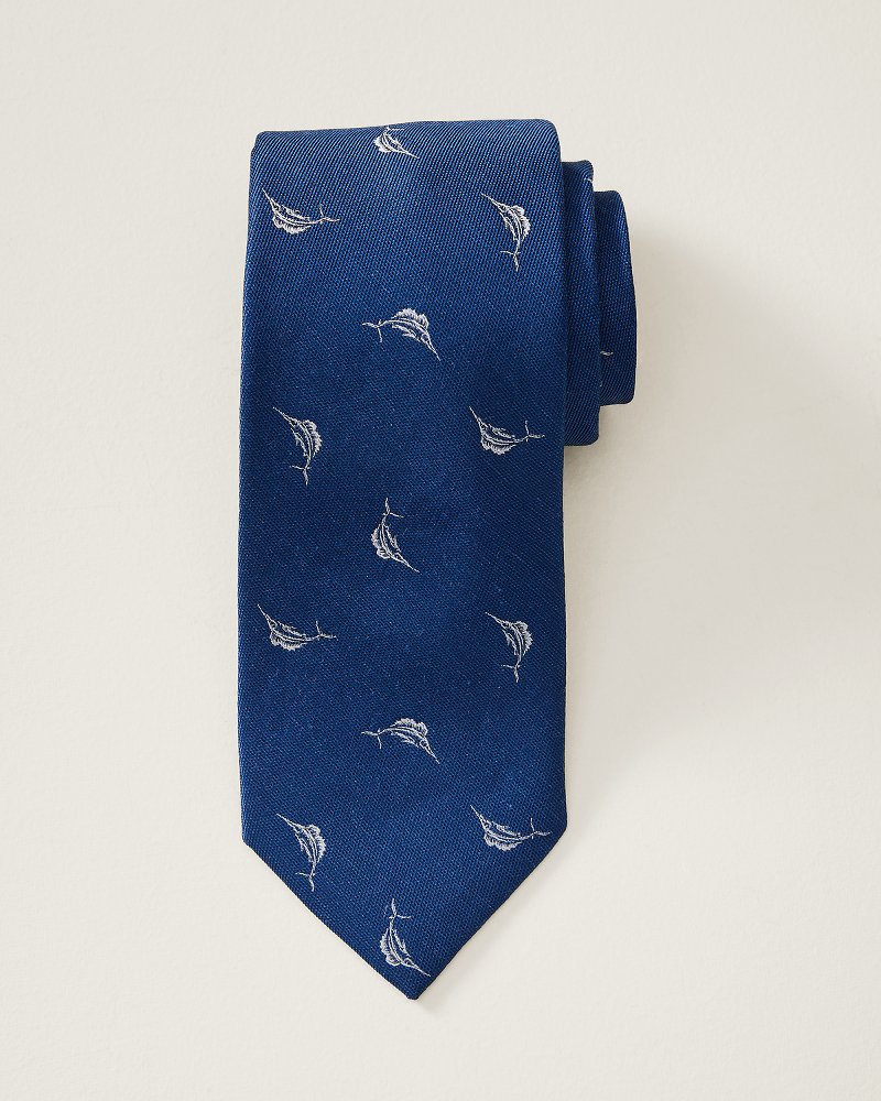 Large Marlin Silk-Blend Tie