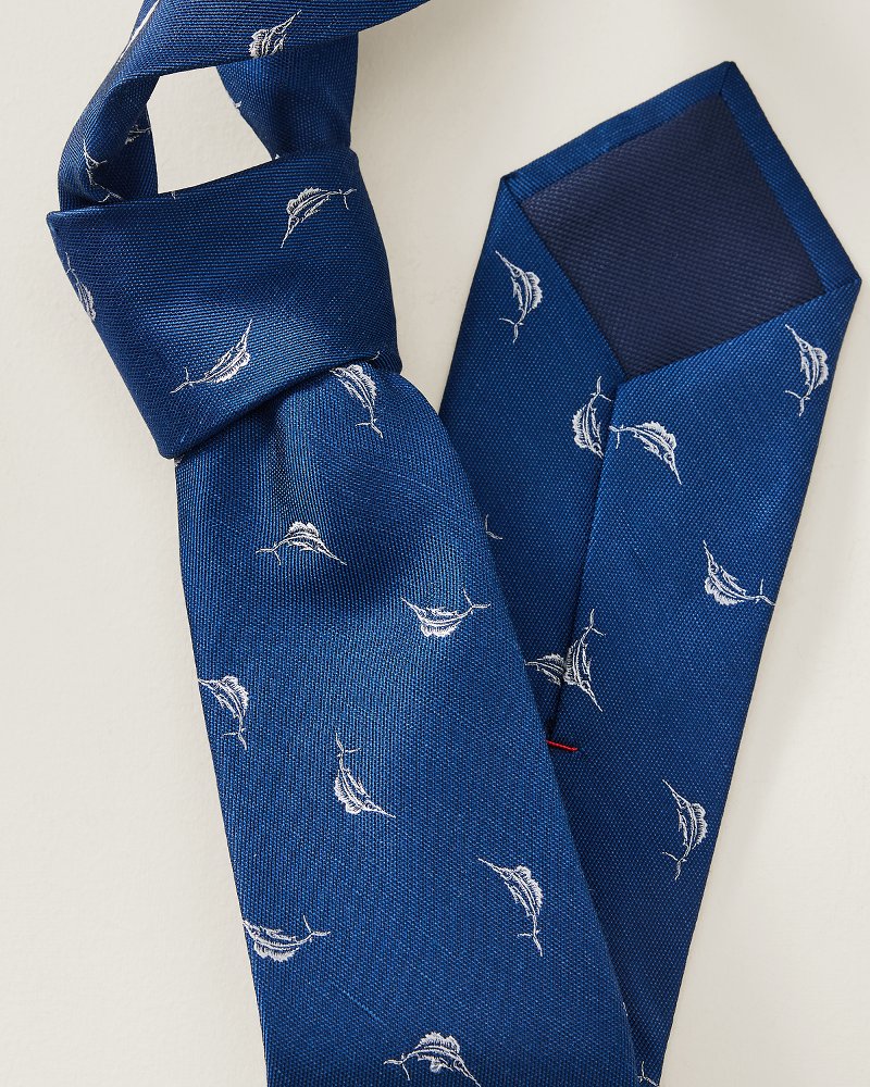 Large Marlin Silk-Blend Tie