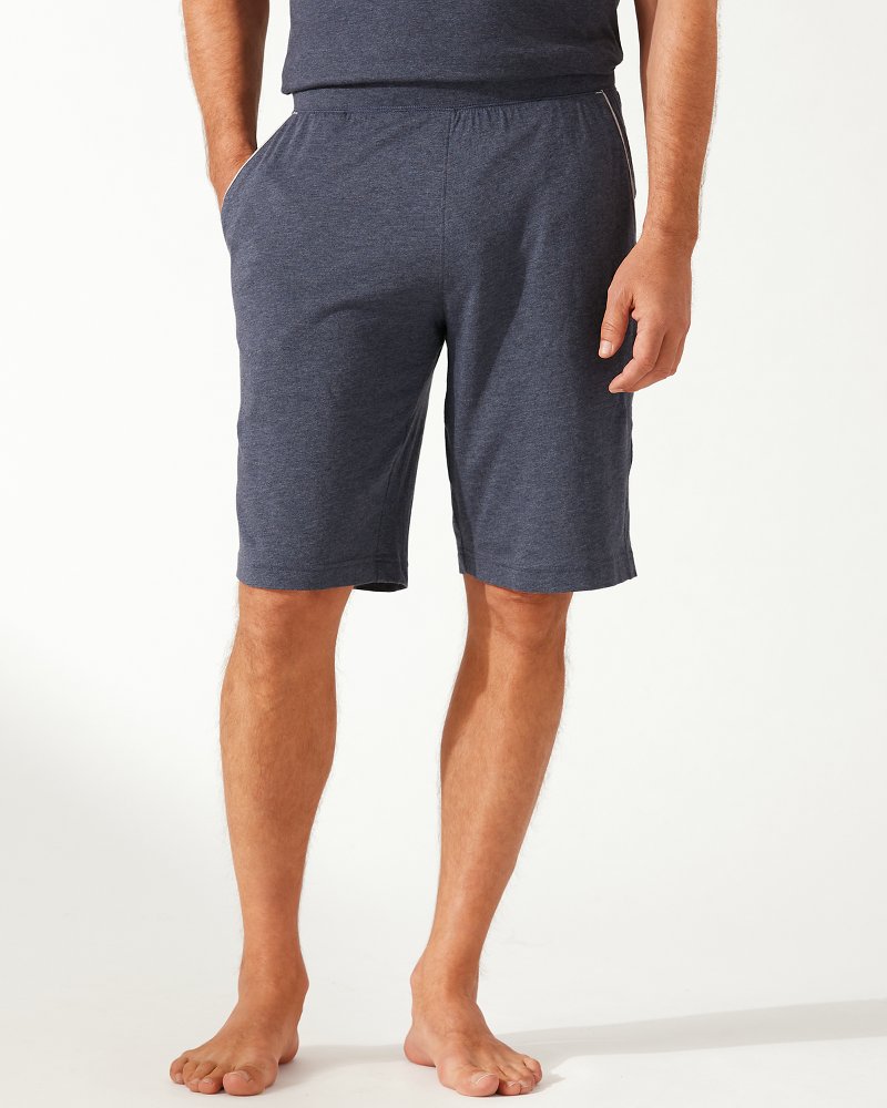 Big Tall Heather Cotton Modal Lounge Shorts