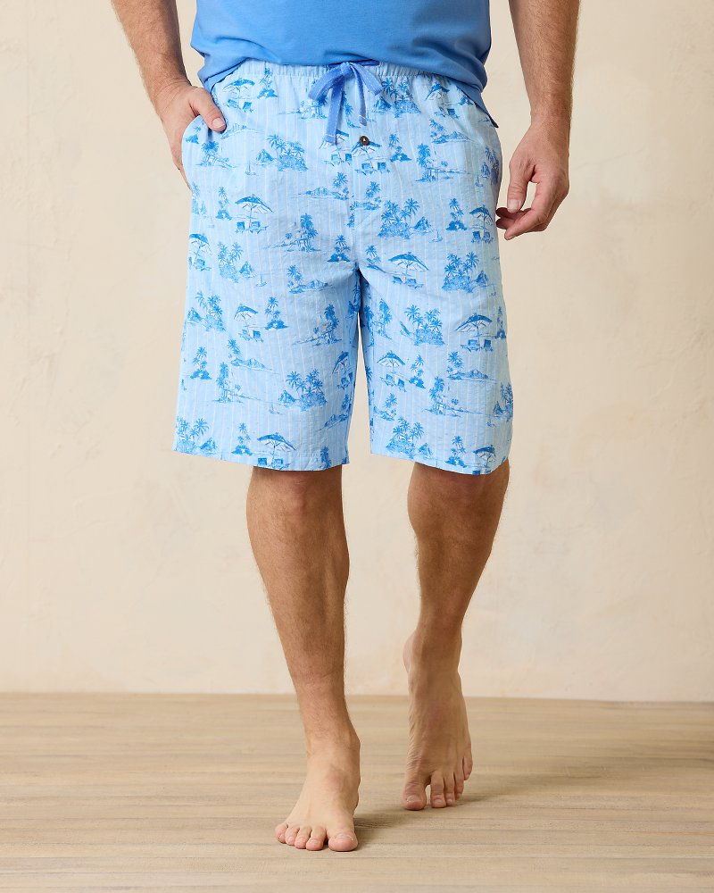 Big & Tall Seersucker Pajama Shorts