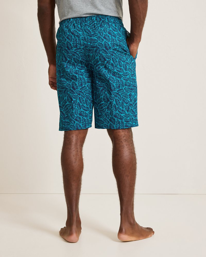 Big & Tall Woven Tropical Print Pajama Shorts