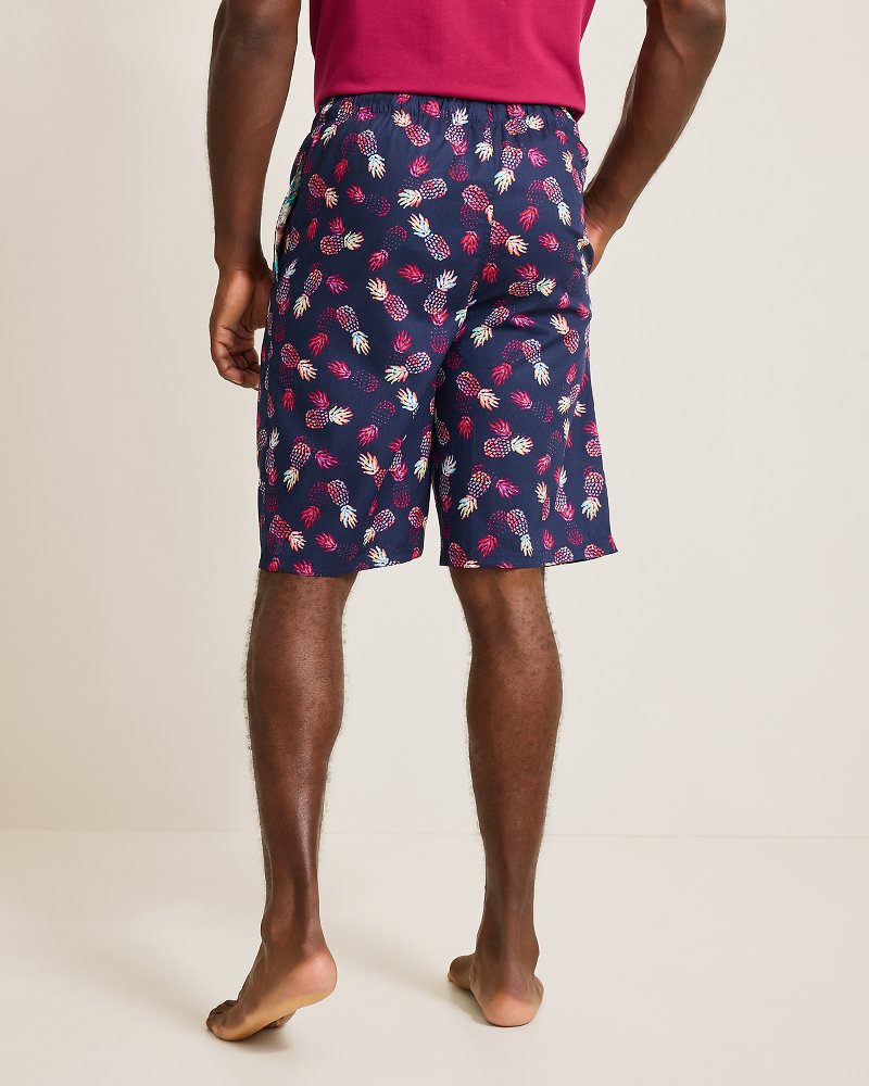 Big & Tall Woven Tropical Print Pajama Shorts