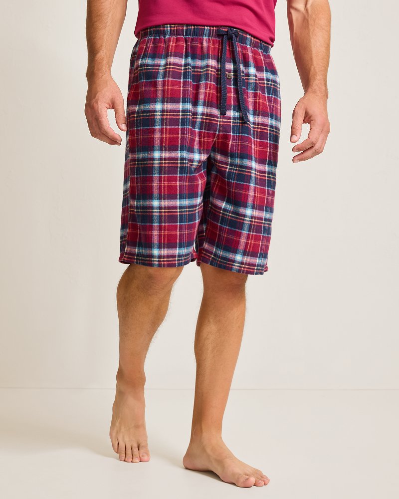 Big & Tall Flannel Plaid Pajama Shorts