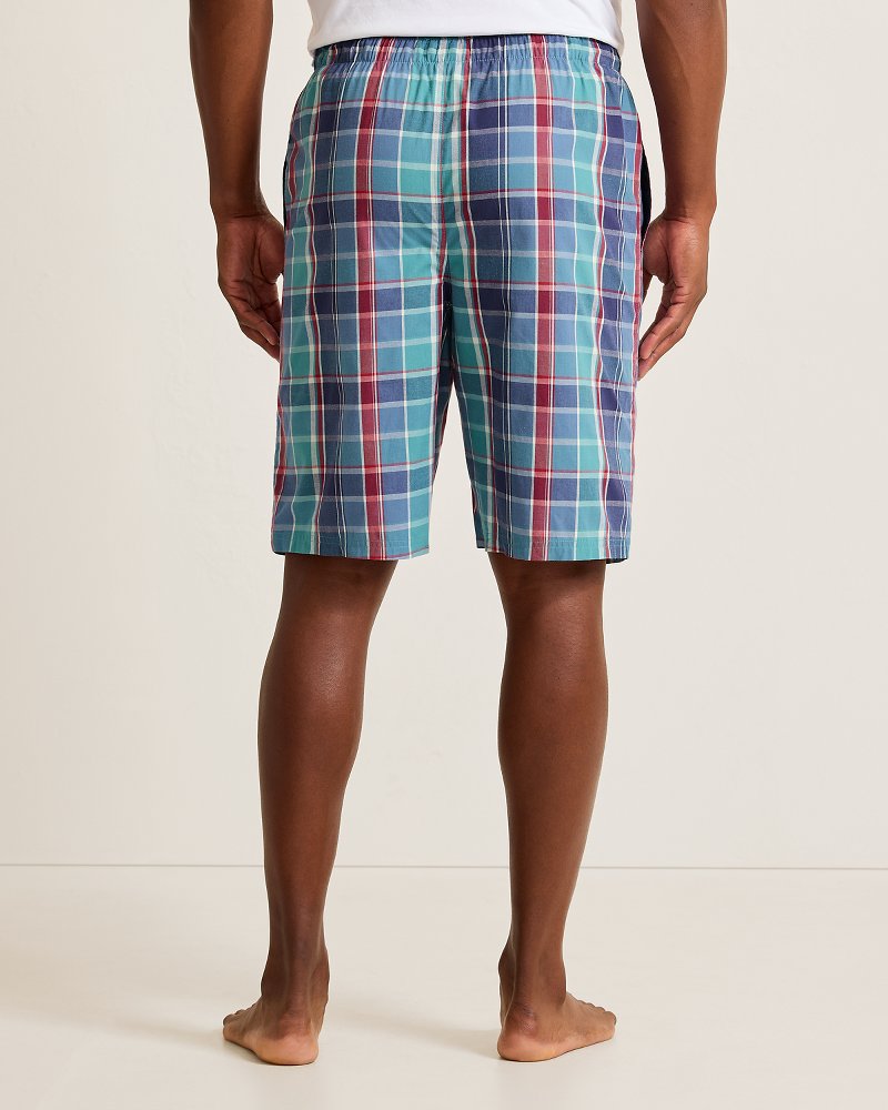 Woven Novelty Poplin Print Pajama Shorts