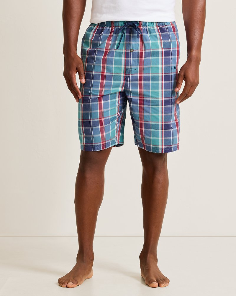 Woven Novelty Poplin Print Pajama Shorts