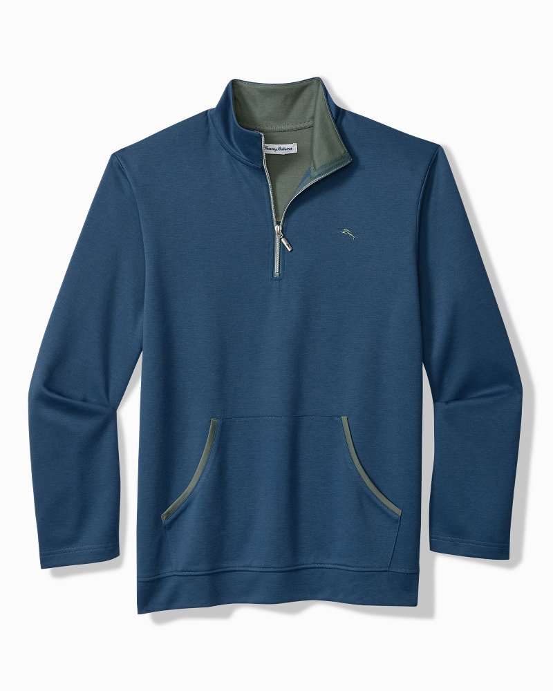 Interlock Knit Quarter-Zip Sweatshirt
