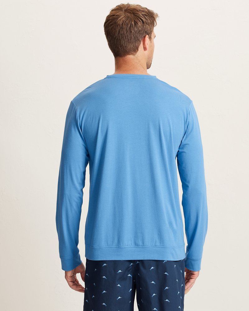 Big & Tall Solid Marlin Jersey Long-Sleeve T-Shirt