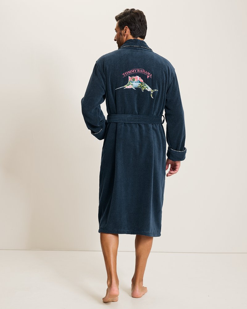 Loop Terry Navy Marlin Robe