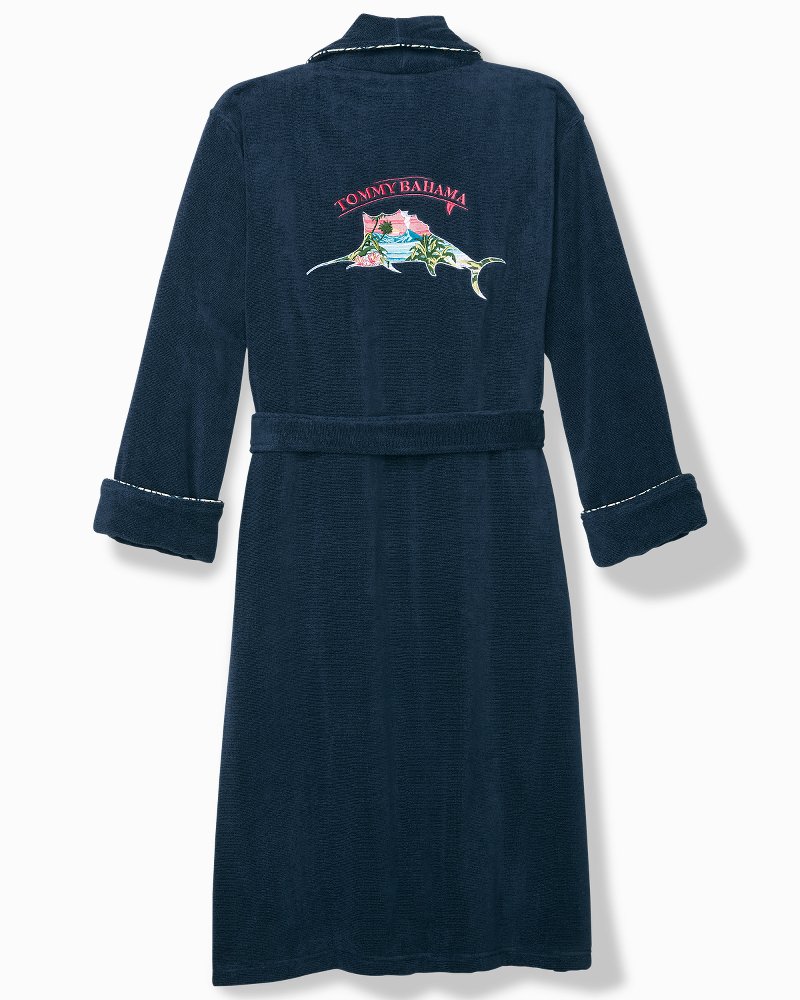 Loop Terry Navy Marlin Robe thumbnail 4