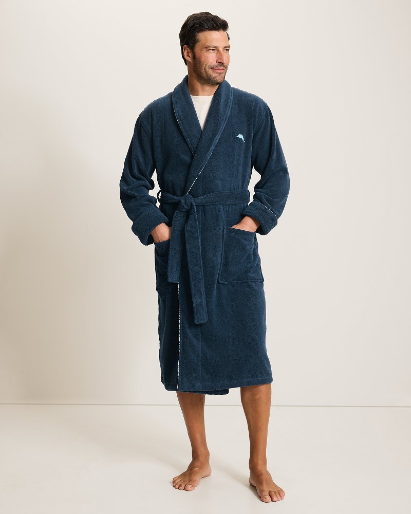 Loop Terry Navy Marlin Robe