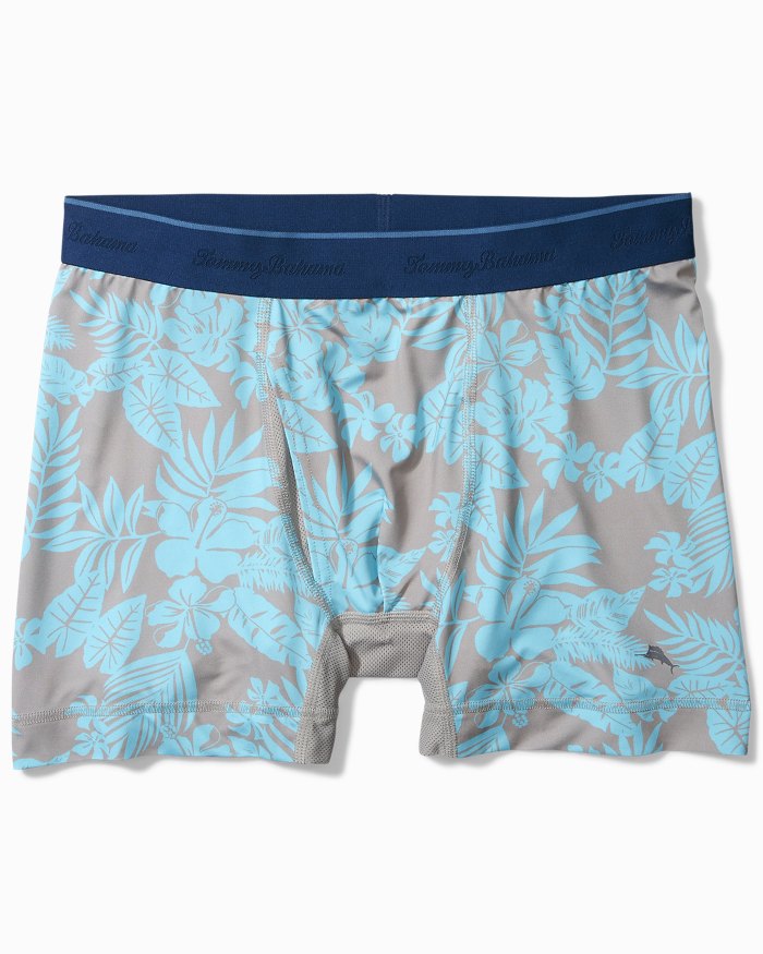 Tommy Bahama Mens Tropical Leaves Boxer Brief 
