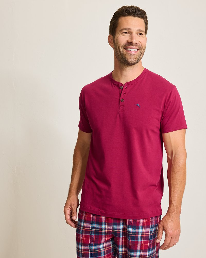 Big & Tall Jersey Short-Sleeve Henley