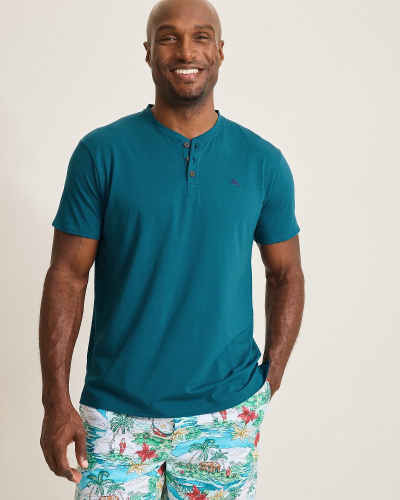 Big & Tall Jersey Short-Sleeve Henley