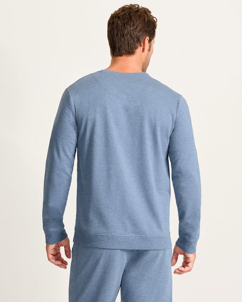 Big & Tall French Terry Long-Sleeve Crew Top
