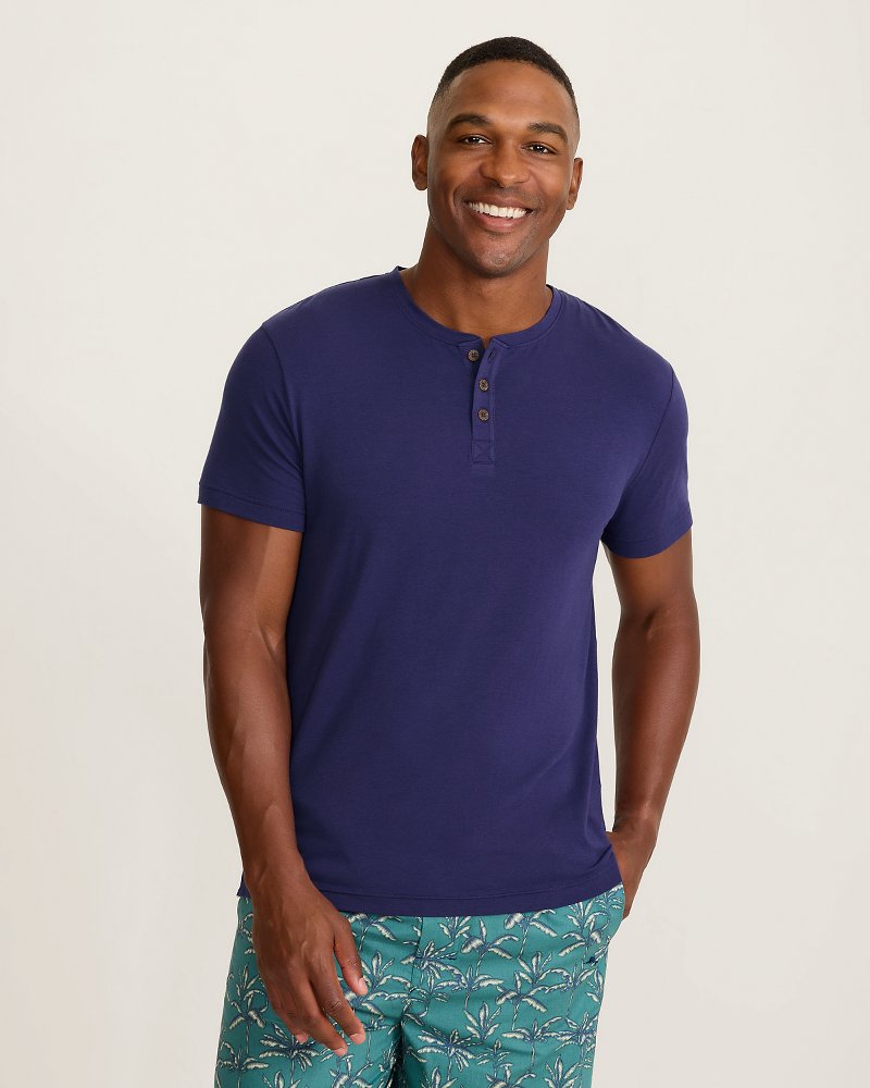 Jersey Solid Henley T-Shirt