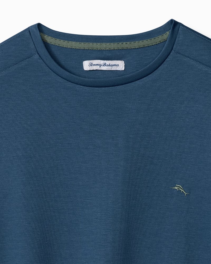 Thumbnail for Big & Tall Interlock Knit Long-Sleeve Crew Top