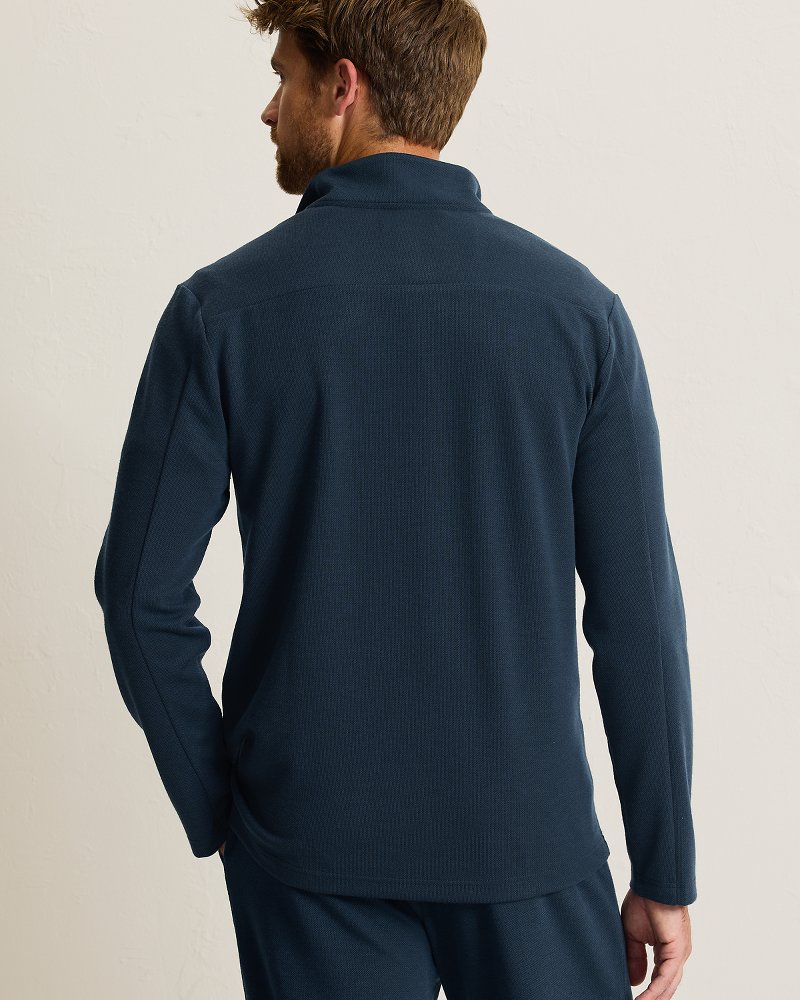 Piqué Quarter-Zip Sweatshirt