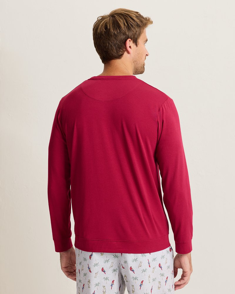Jersey Long-Sleeve Solid Crew T-Shirt
