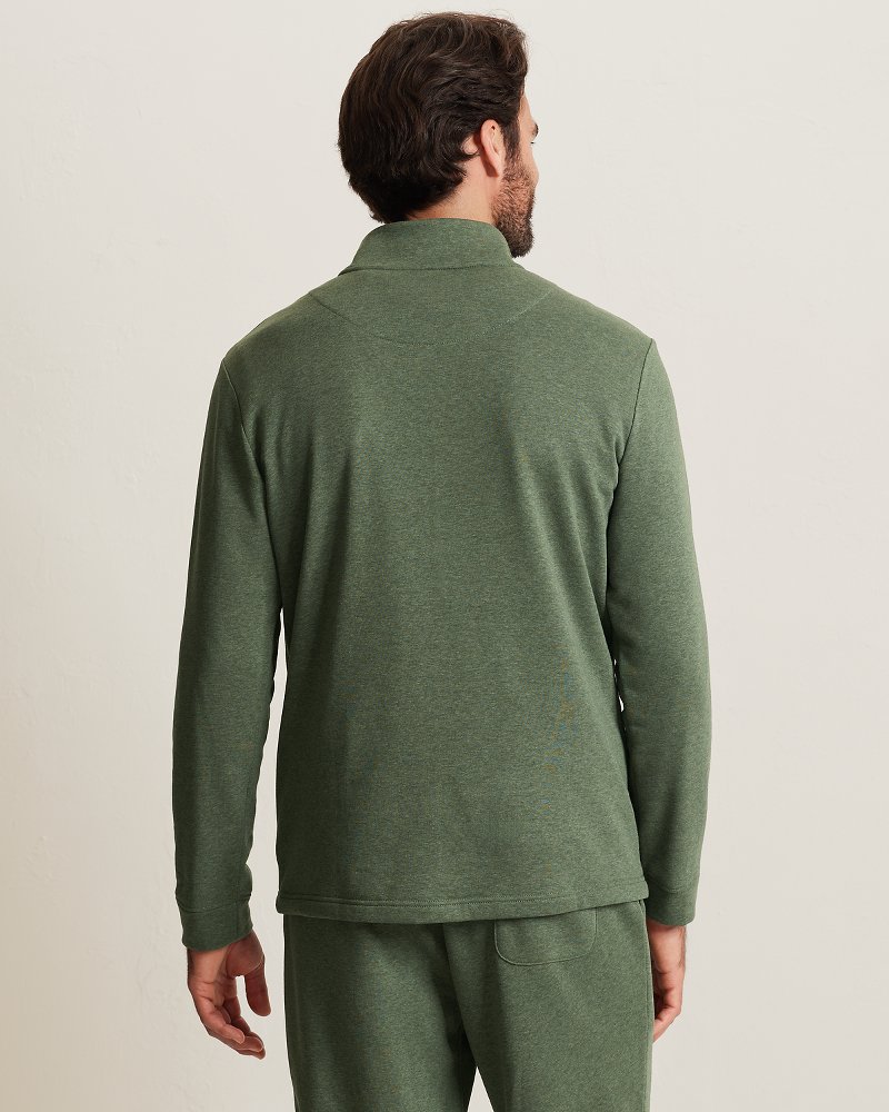 Big & Tall French Terry Twill Quarter-Zip Sweatshirt