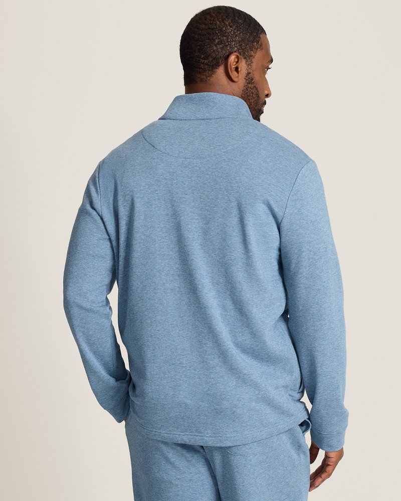 French Terry Twill Quarter-Zip Sweatshirt