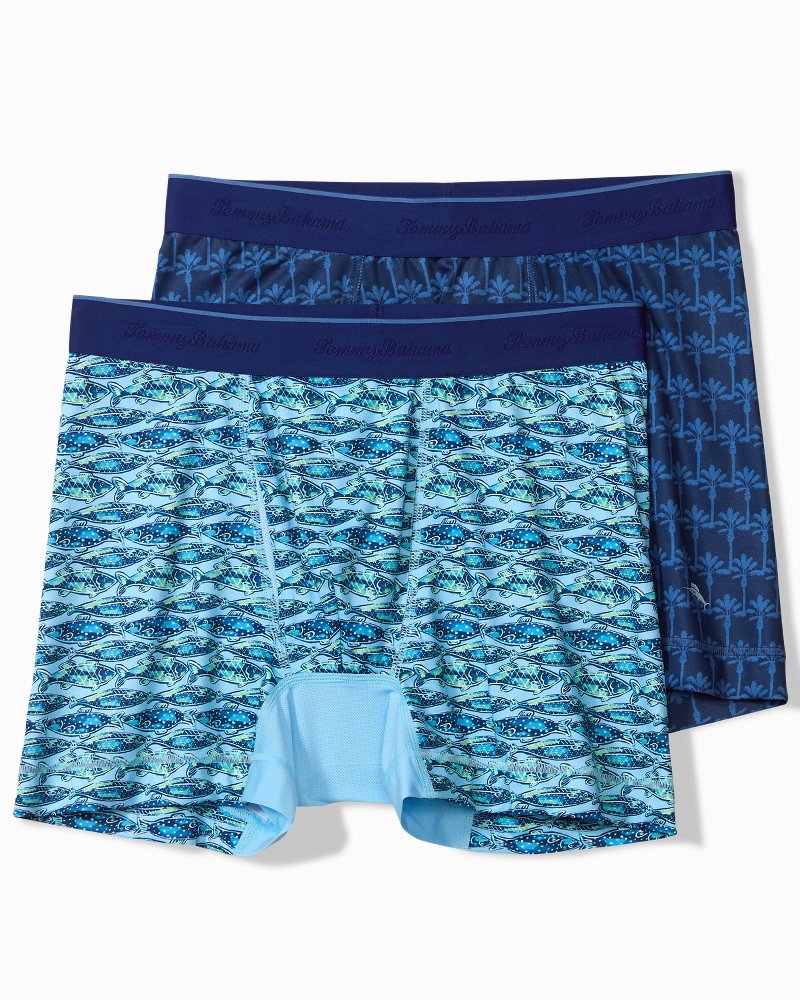 Aloha Print Tech Boxer Briefs - 2-Pack