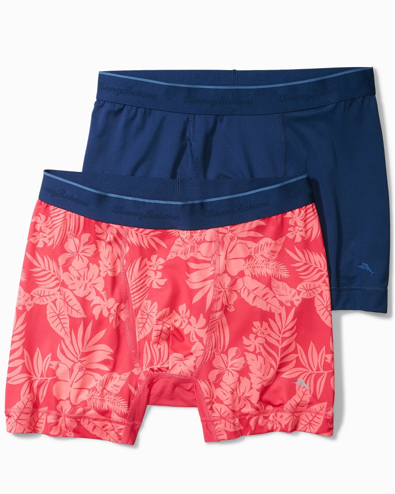 Aloha Print Tech Boxer Briefs - 2-Pack