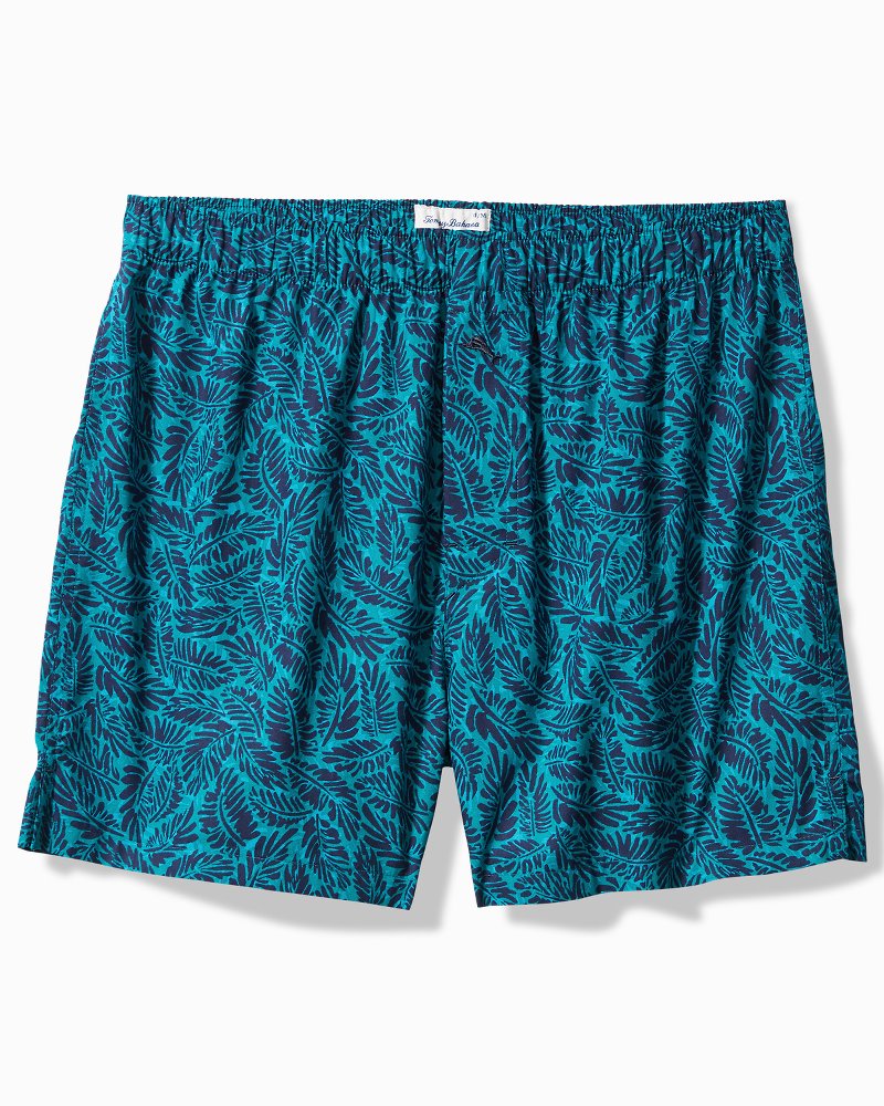 Big & Tall Woven Tropical Print Boxers