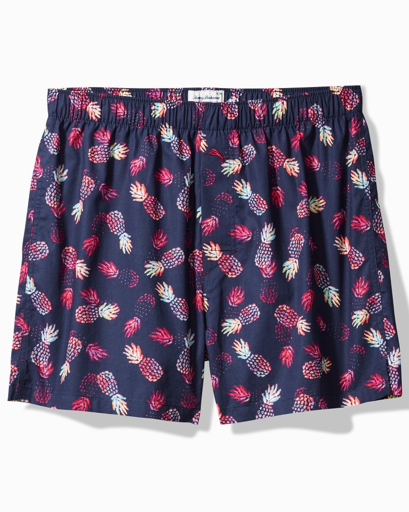 Big & Tall Woven Tropical Print Boxers