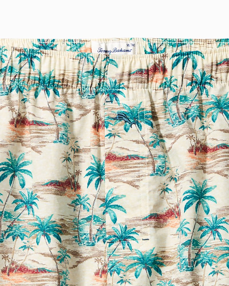 Woven Tropical Print Boxers