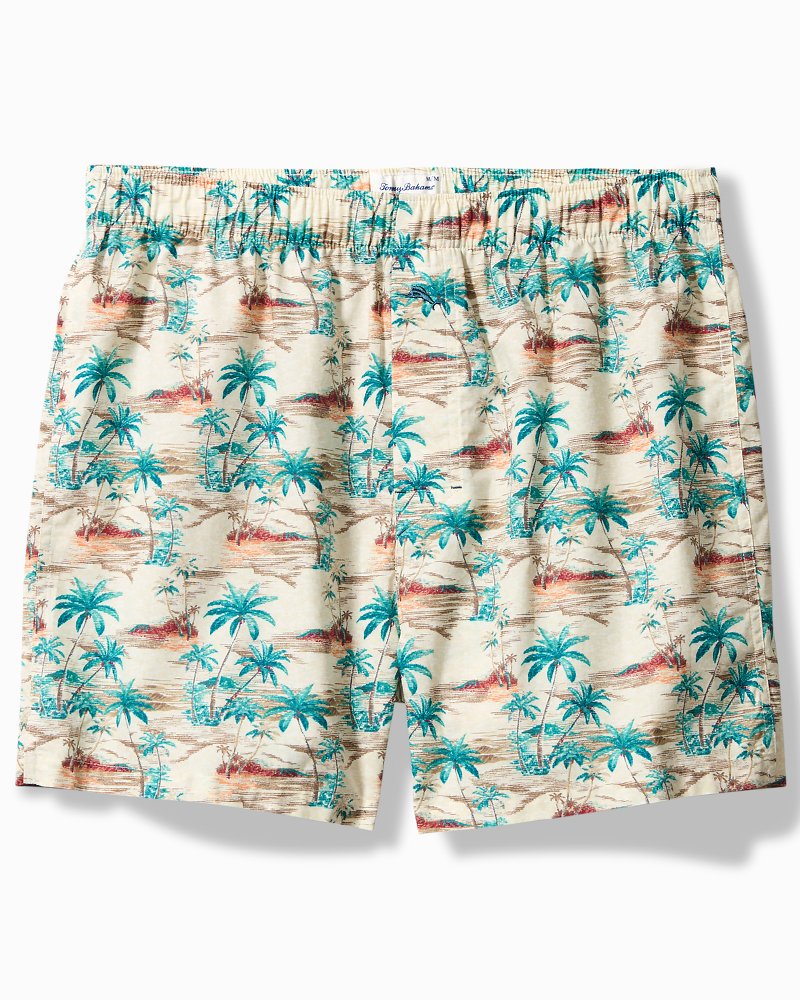 Woven Tropical Print Boxers