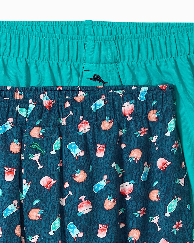 Thumbnail for Big & Tall Knit Printed Boxers—2-Pack