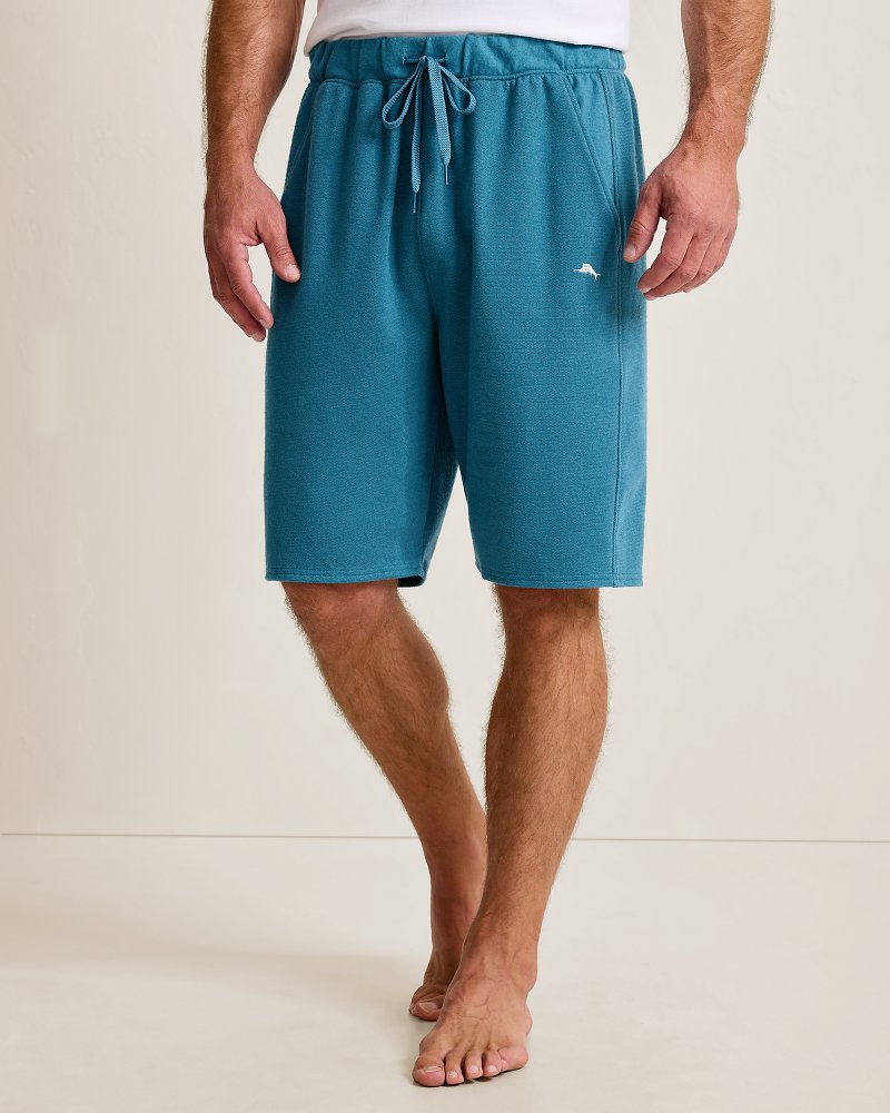 Solid Piqué Pajama Shorts