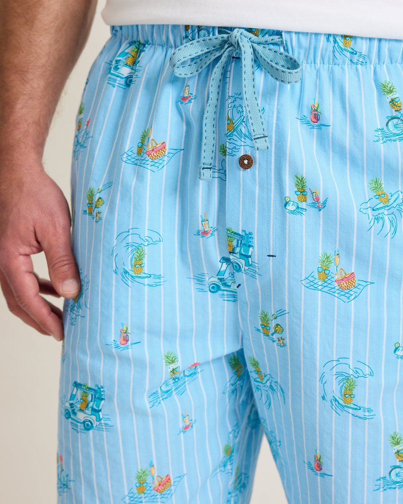 Big & Tall Seersucker Pajama Shorts