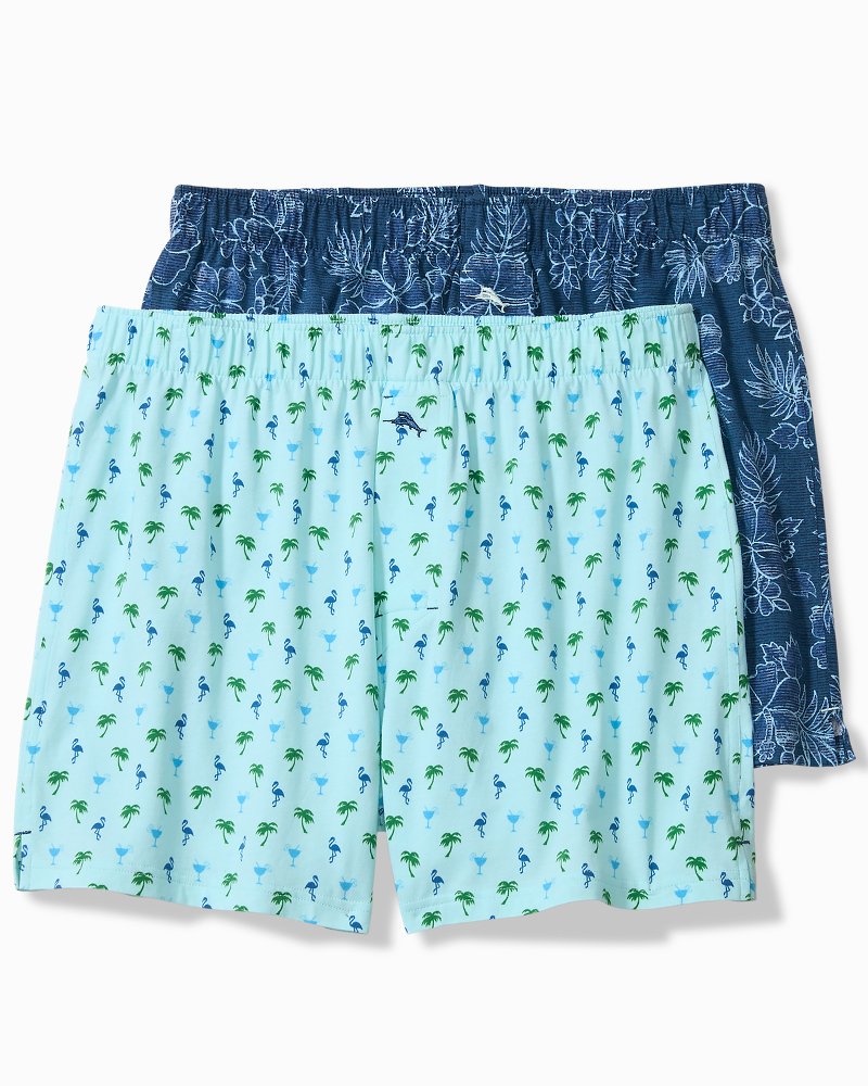 Knit Seaside Print Boxers - 2-Pack
