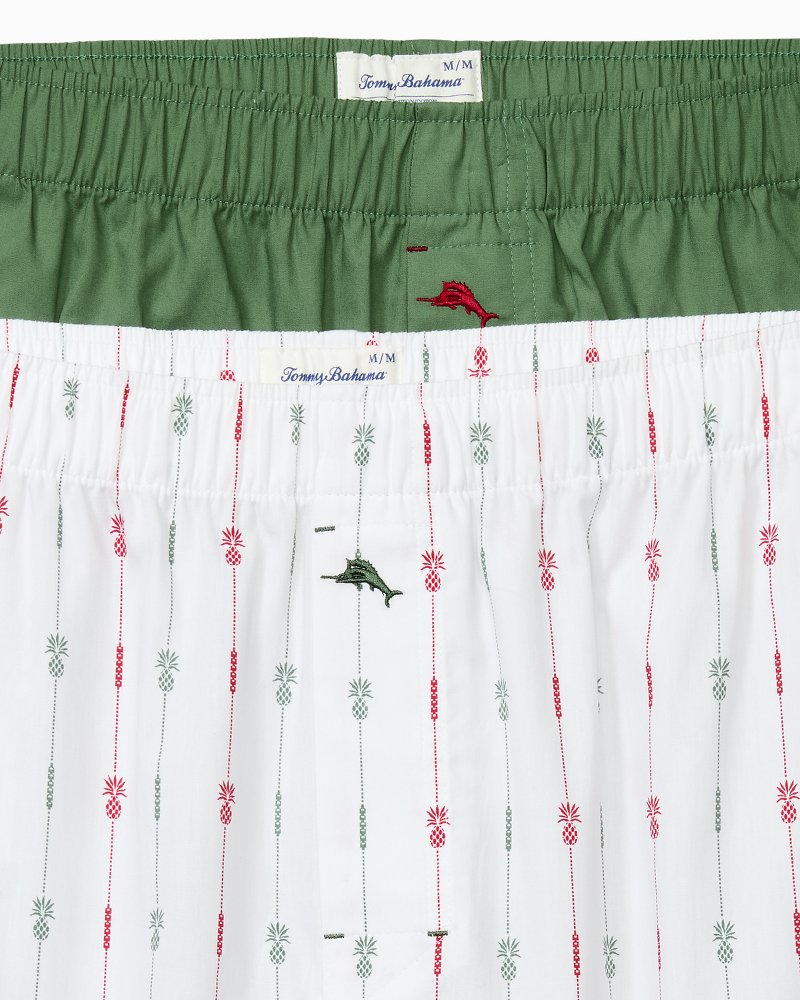 Poplin Woven Holiday Hues Boxers - 2-Pack