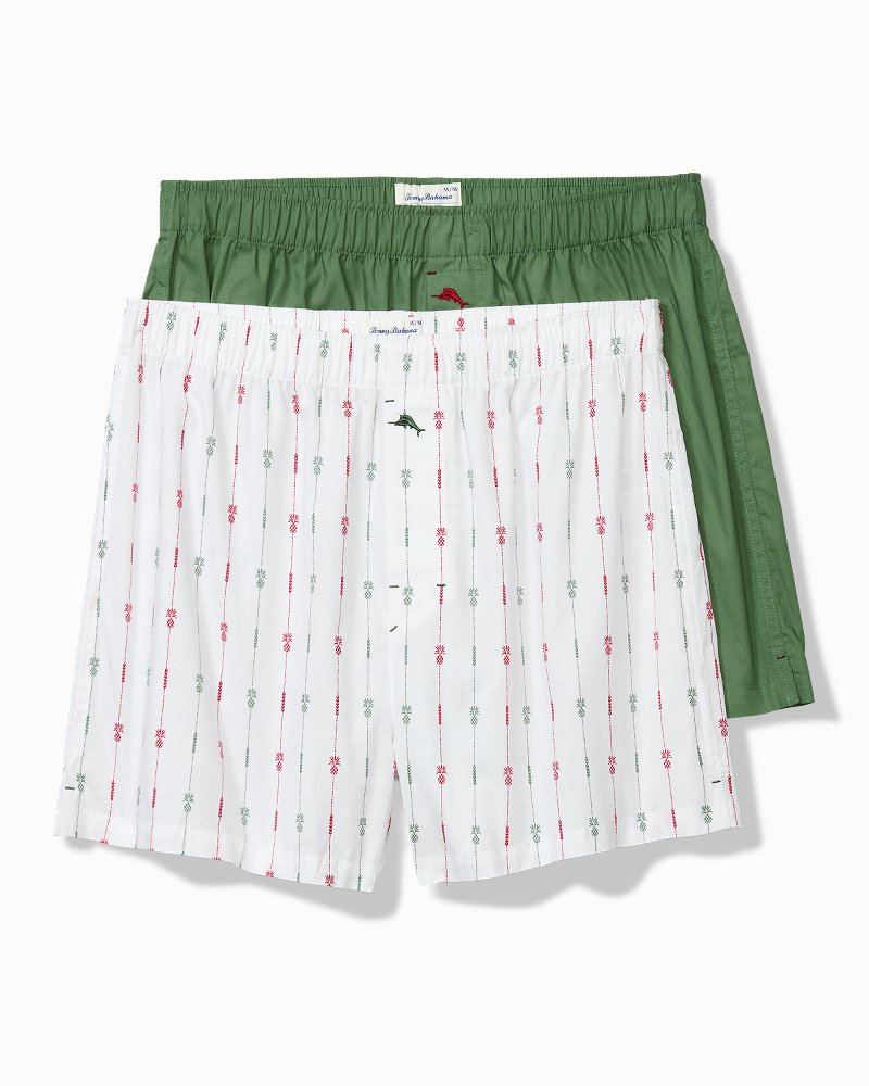 Poplin Woven Holiday Hues Boxers - 2-Pack