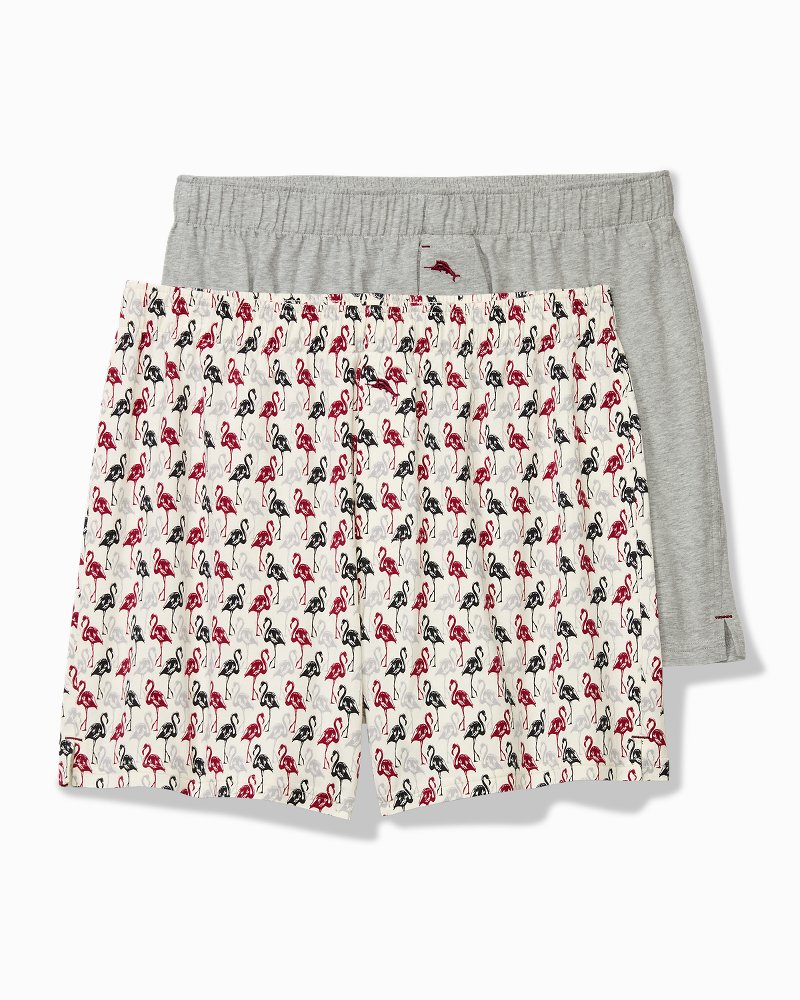Knit Palms, Flamingos & Fronds Boxers - 2-Pack